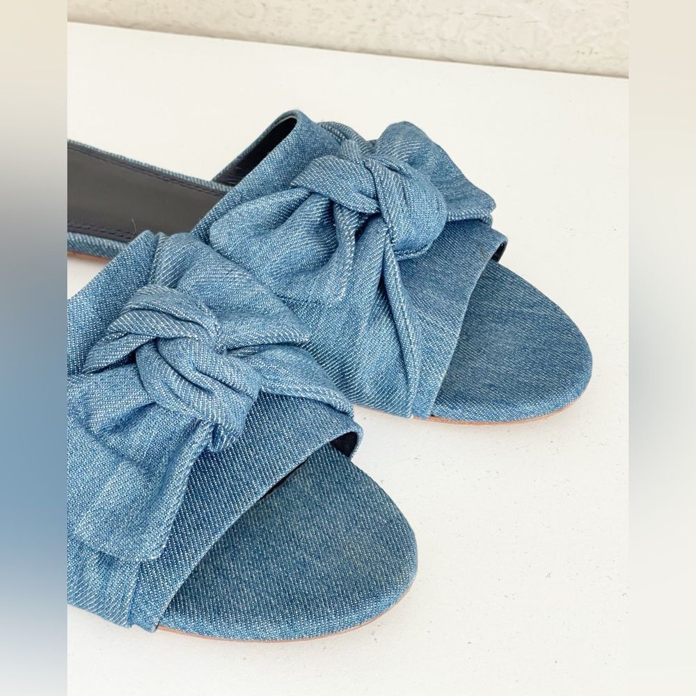 Tory Burch Annabelle Bow Slides Size 9.5 - image 7